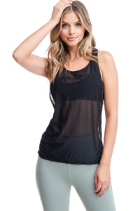 Light As A Feather Top And Sports Bra | Black