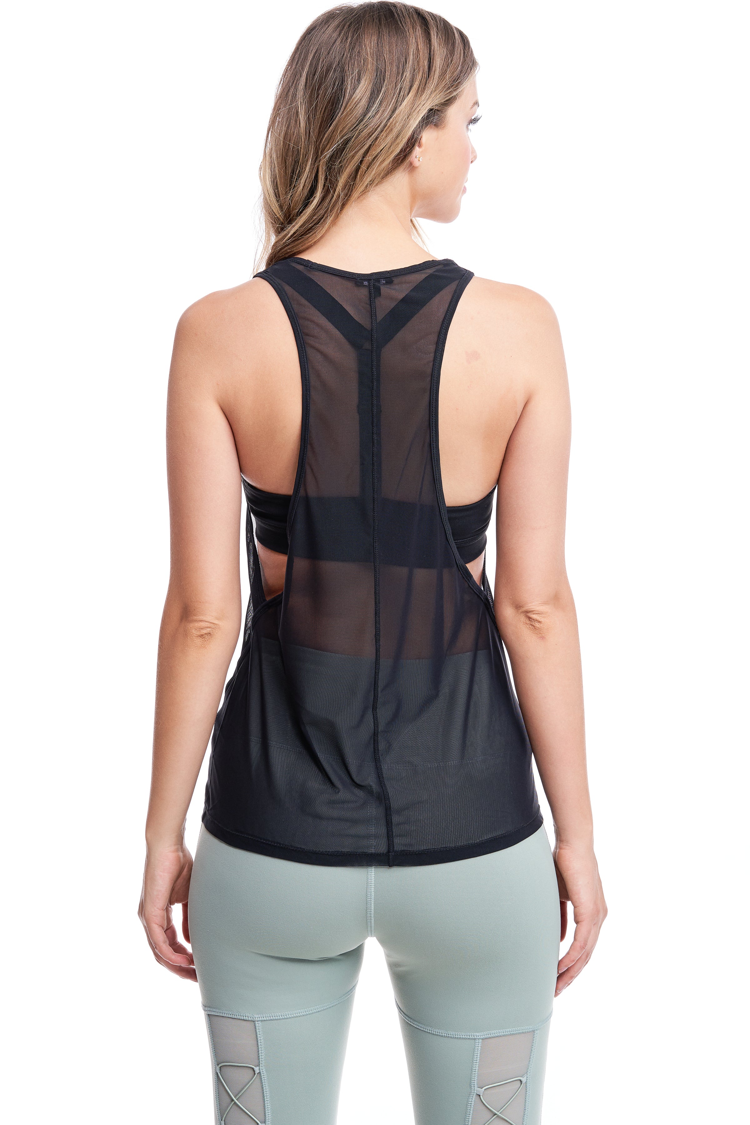 Light As A Feather Top And Sports Bra | Black