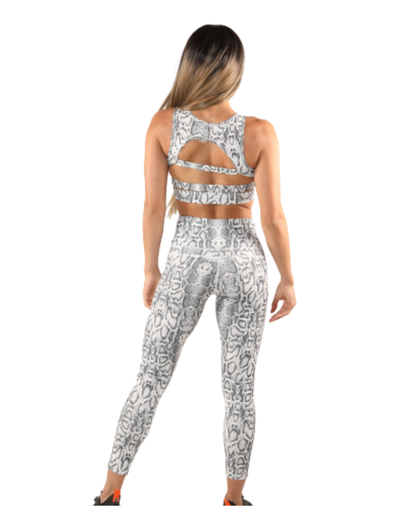 "Bitten" Two Piece Yoga Set | Snake Print