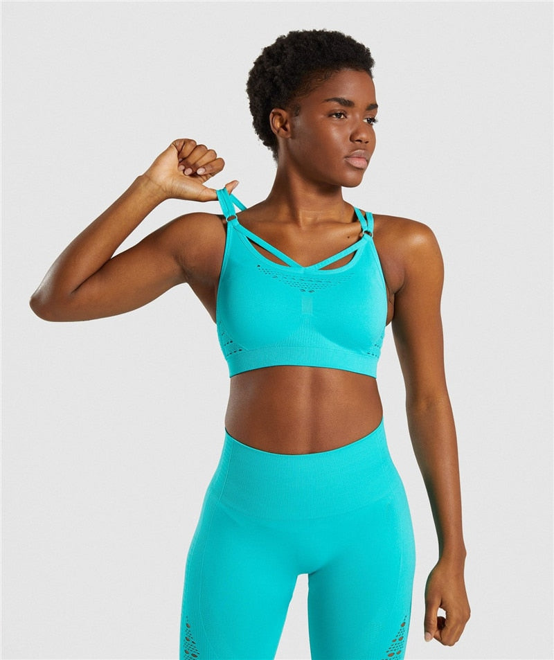 Seamless Cutout Sport Bra